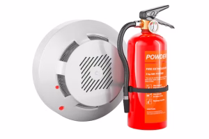 fire-flame-detector-with-fire-extinguisher-3d-rendering_808337-815